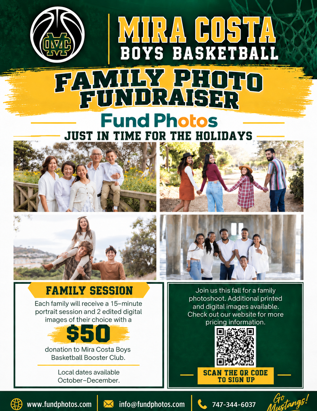 Family Holiday Photo Fundraiser - Supporting Boys Basketball