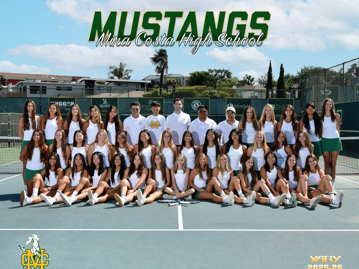 Mira Costa girls tennis team