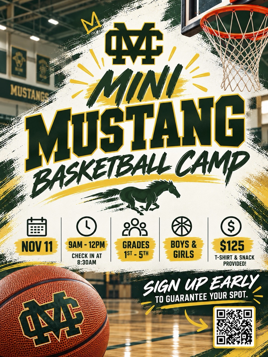 Mini Mustang Basketball Camp