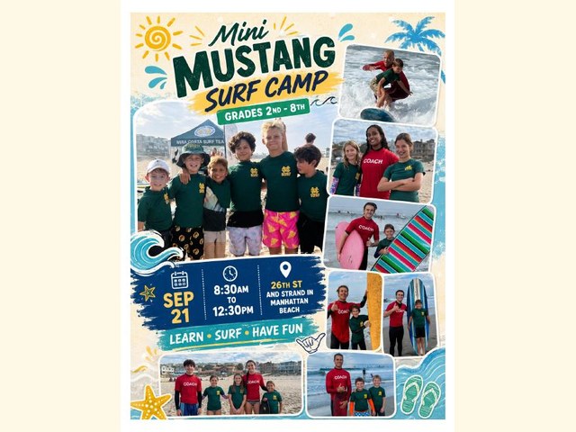 Mini Mustang Surf Camp flyer